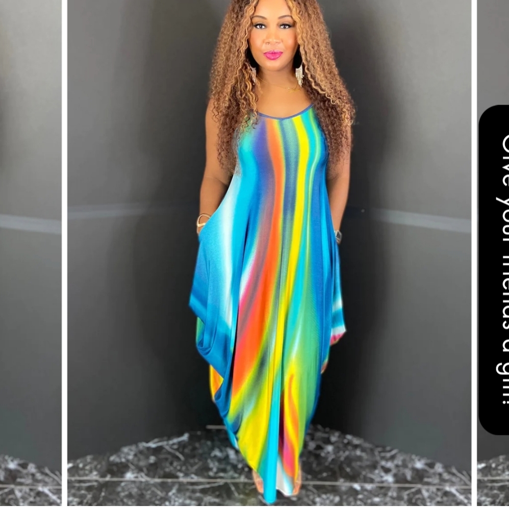 Multicolored maxi dress
